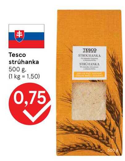 Tesco strúhanka 500 g
