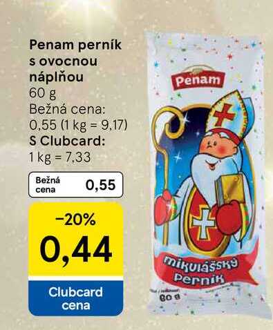 Penam perník s ovocnou náplňou 60 g