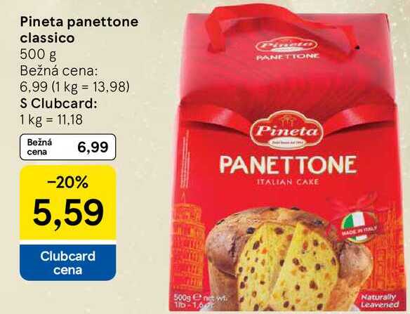 Pineta panettone classico 500 g