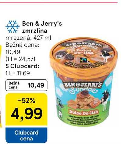 Ben & Jerry's zmrzlina mrazená, 427 ml