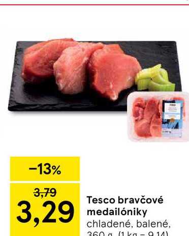 bravčové medailóniky chladené, balené, 360 g