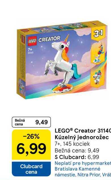 Kúzelný jednorožec 7+, 145 kociek 