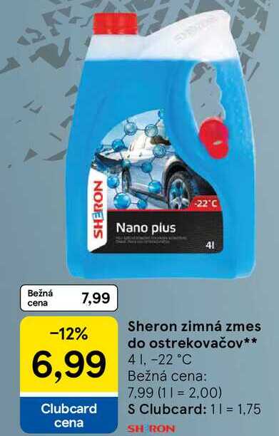Sheron zimná zmes do ostrekovačov 4l