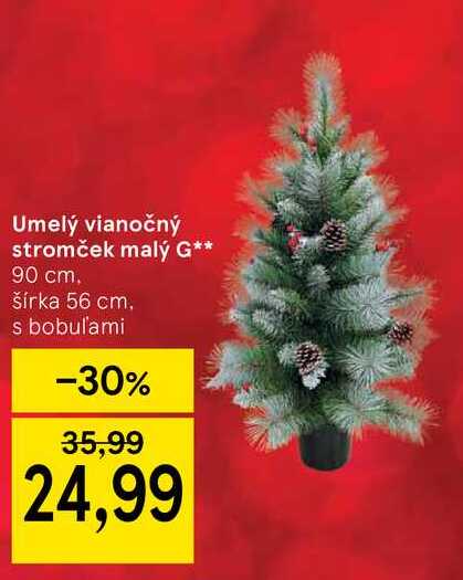 Umelý vianočný stromček malý G 90 cm