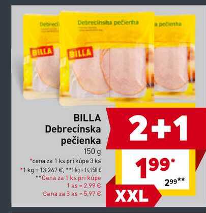 BILLA Debrecínska pečienka 150 g