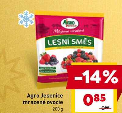 Agro Jesenice mrazené ovocie 200 g 