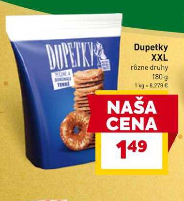 Dupetky XXL rôzne druhy 180 g 