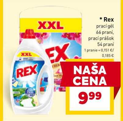 Rex prací gél 66 praní