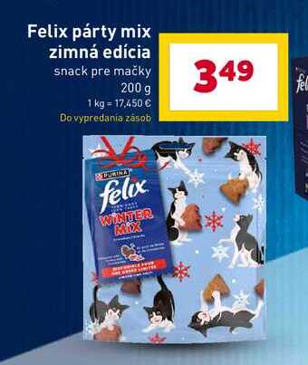 Felix párty mix zimná edícia snack pre mačky 200 g