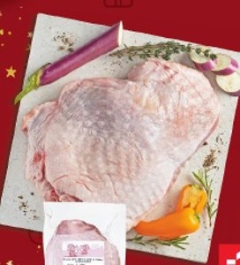 Morčacie horné stehno s kosťou a kožou