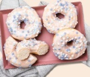 Donut biely s vločkami