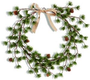 Vianočný veniec BELI