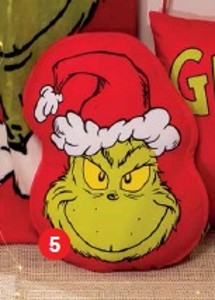 Dekoračný vankúš Grinch**