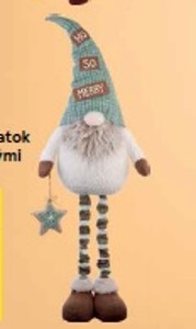 Vianočný škriatok s teleskopickými nohami