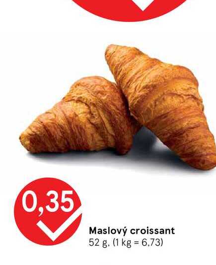 Maslový croissant 52 g