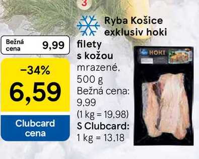 Ryba Košice exklusiv hoki s kožou mrazené 500 g