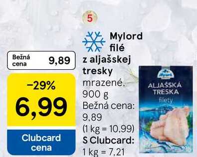 Mylord filé z aljašskej tresky mrazené, 900 g