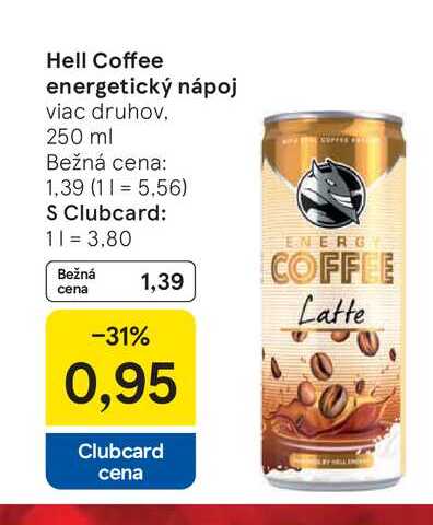 Hell Coffee energetický nápoj viac druhov 250 ml