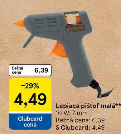 Lepiaca pištoľ malá 10 W, 7 mm