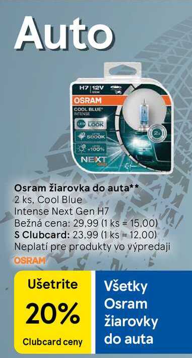 Osram žiarovka do auta 2 ks