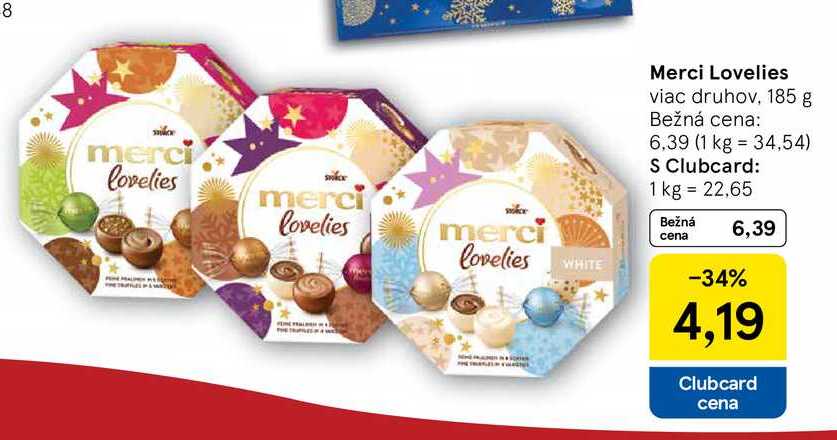 Merci Lovelies viac druhov, 185 g