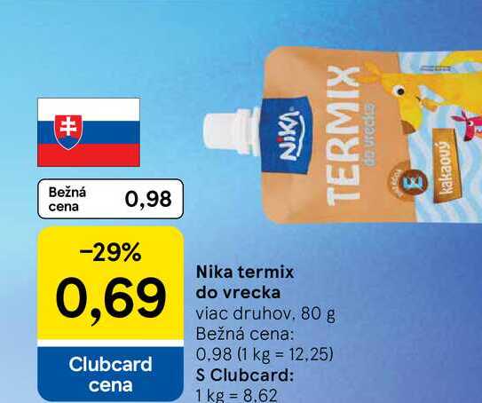 Nika termix do vrecka viac druhov, 80 g