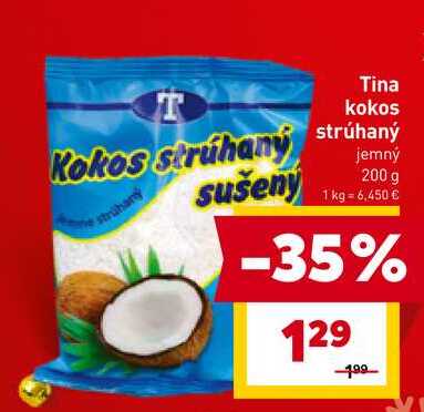 Tina kokos strúhaný jemný 200 g 