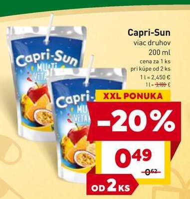 Capri-Sun viac druhov 200 ml