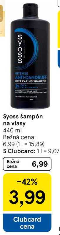 Syoss šampón na vlasy 440 ml 