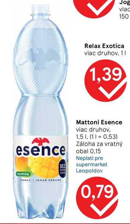 Mattoni Esence viac druhov, 1,5 l