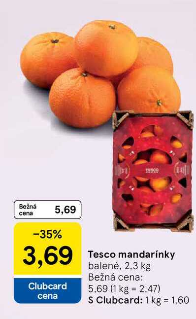 mandarínky balené, 2.3 kg