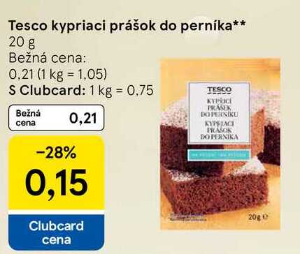 Tesco kypriaci prášok do perníka 20 g