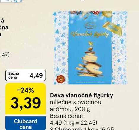 Deva vianočné figúrky mliečne s ovocnou arómou, 200 g 