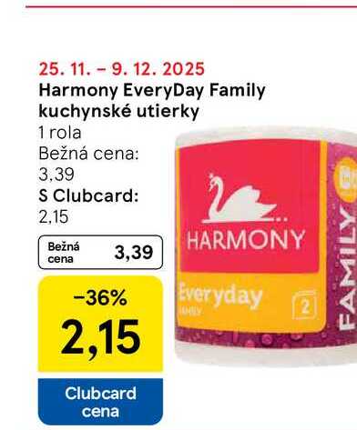 Harmony EveryDay Family kuchynské utierky 1 rola 