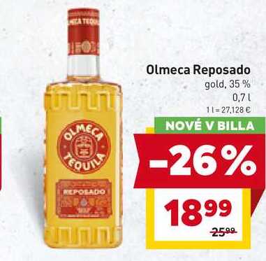 Olmeca Reposado gold, 35% 0,7l