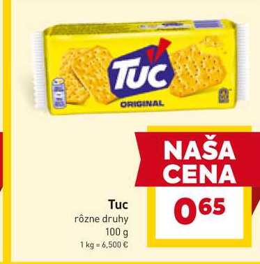  Tuc rôzne druhy 100 g 