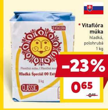 Vitaflóra múka hladká, polohrubá 1 kg 