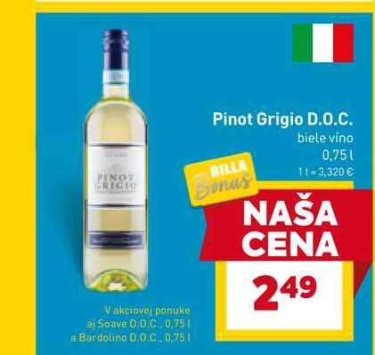 Pinot Grigio D.O.C. 0,75L