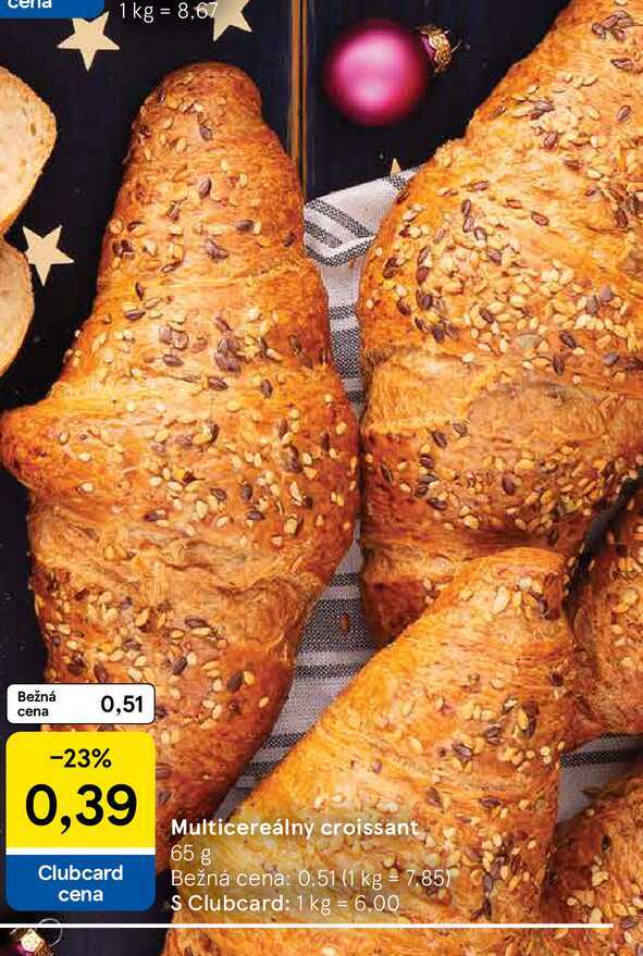 Multicereálny croissant 65 g 