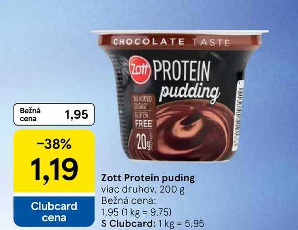 Zott Protein puding viac druhov 200 g