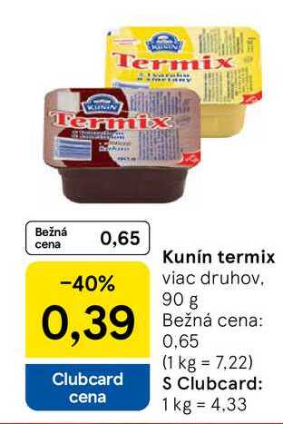 Kunín termix 90g