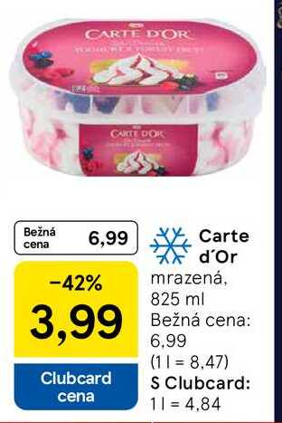 Carte d'Or mrazená, 825 ml