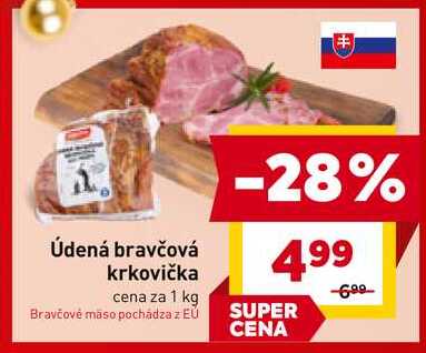 Údená bravčová krkovička cena za 1 kg