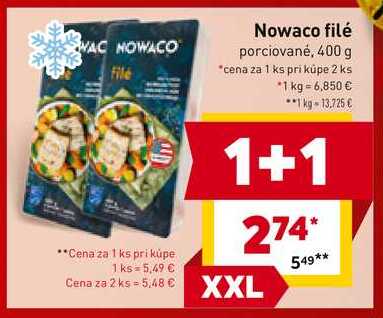 Nowaco filé porciované, 400 g