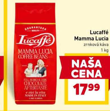 Lucaffé Mamma Lucia zrnková káva 1 kg 