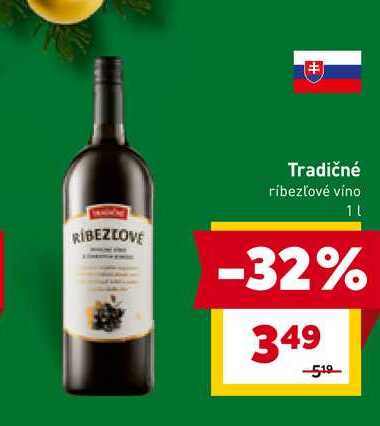 Tradičné ríbezľové víno 1l