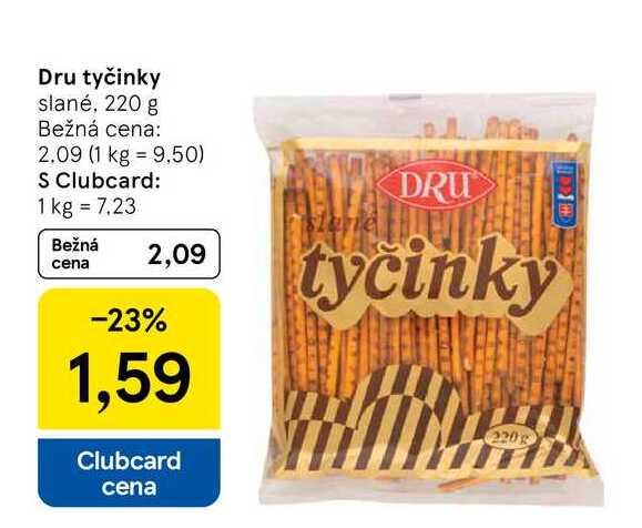 Dru tyčinky slané, 220 g 
