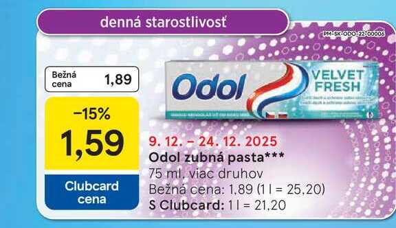 Odol zubná pasta 75 ml