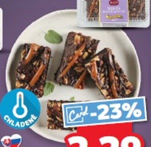 Brownie so slaným karamelom