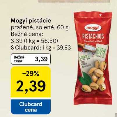 Mogyi pistácie pražené, solené, 60 g 